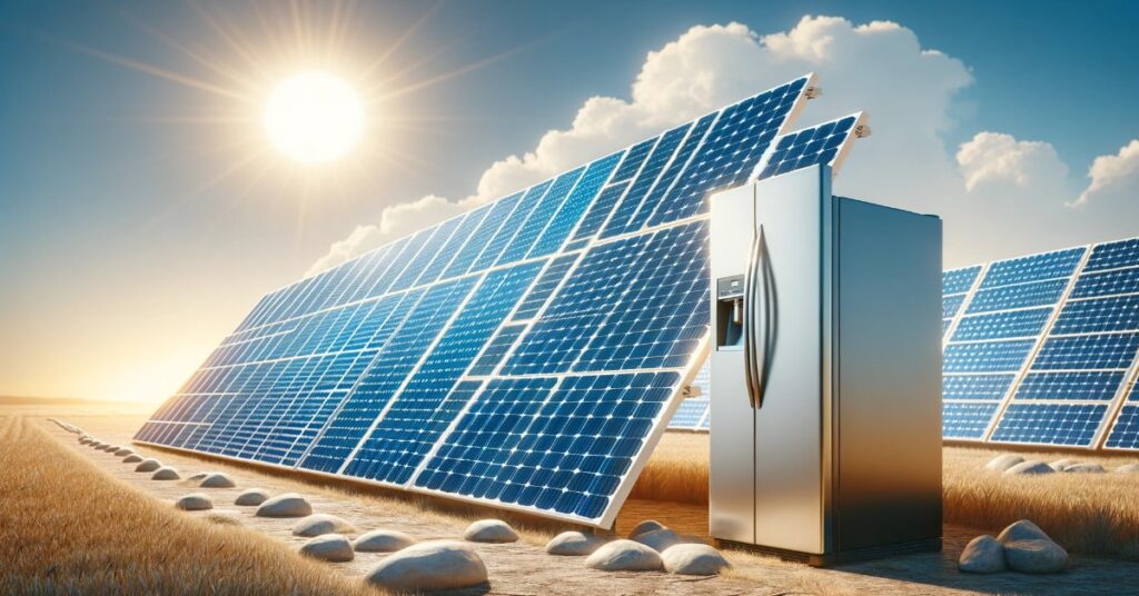 كم لوح طاقة شمسية لتشغيل ثلاجة؟