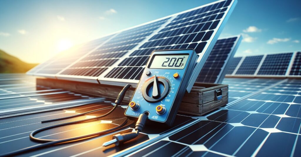 كيف يتم فحص لوح الطاقة الشمسية؟