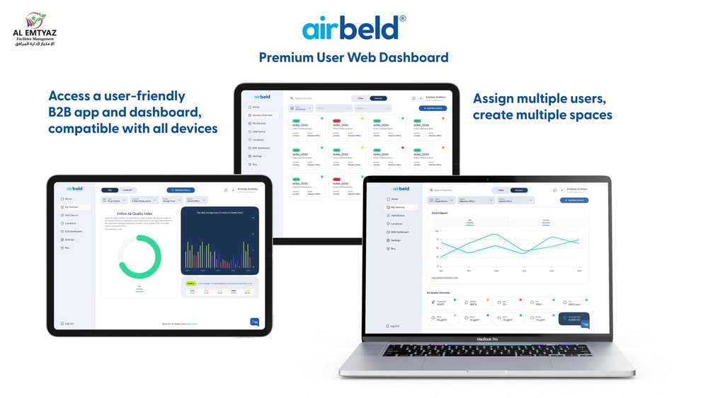 Indoor Air Quality Monitoring System with CO2 Detection 4 How Does airbeld Work
