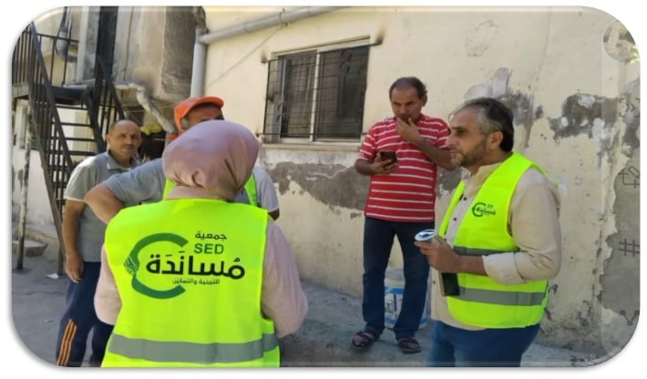 شركة الامتياز لإدارة المرافق تشارك في مبادرة “حارة صديقة للبيئة” بالتعاون مع جمعية مساندة والأنروا 1 جمعية مساندة