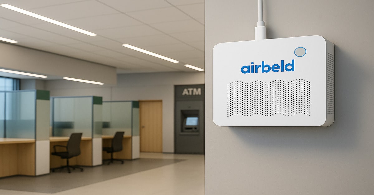 airbeld 25 جهاز مراقبة جودة الهواء في البنوك