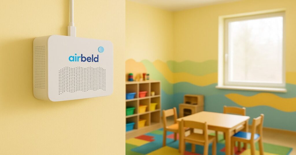 جهاز airbeld لمراقبة جودة الهواء في الحضانات ورياض الأطفال 5 جهاز مراقبة جودة الهواء في الحضانات