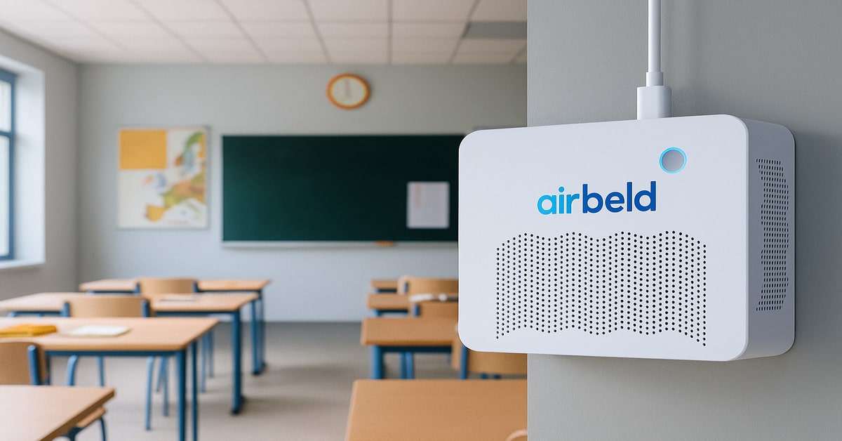 airbeld 27 جهاز مراقبة جودة الهواء في المدارس